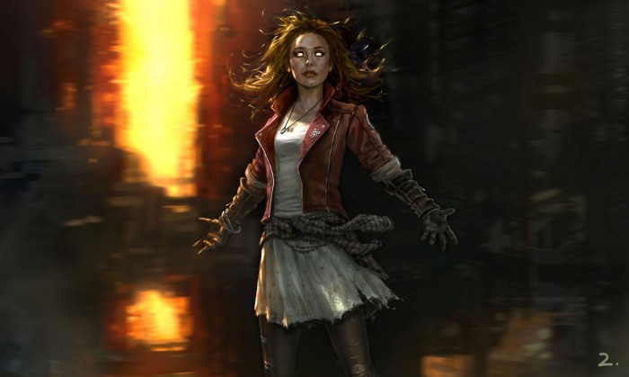Scarlet Witch artwork for Avengers: Age of Ultron