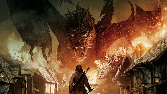Smaug vs. Bard in the Hobbit movies