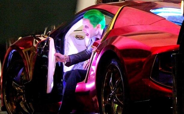 The Joker and his pink ride