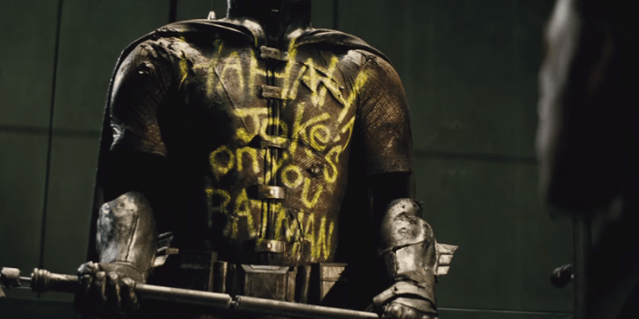 Robin suit from Batman V Superman trailer