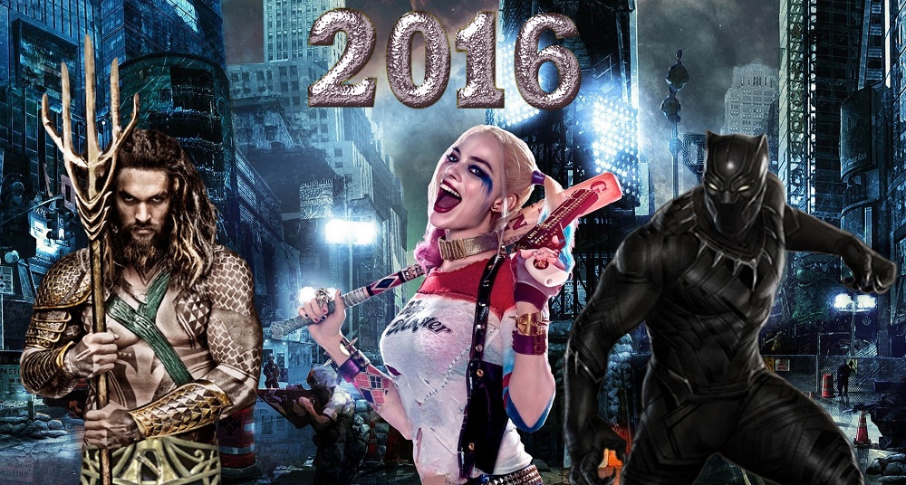 2016 - the year of live-action cinematic debut of superheroes and supervillains!