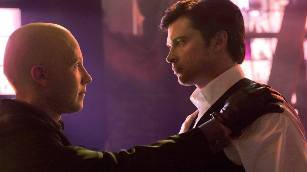 Michael Rosenbaum and Tom Welling in Smallville