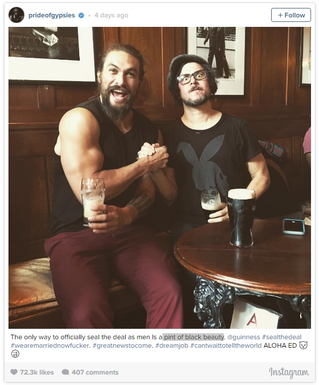 Jason Momoa and Corin Hardy (Instagram)