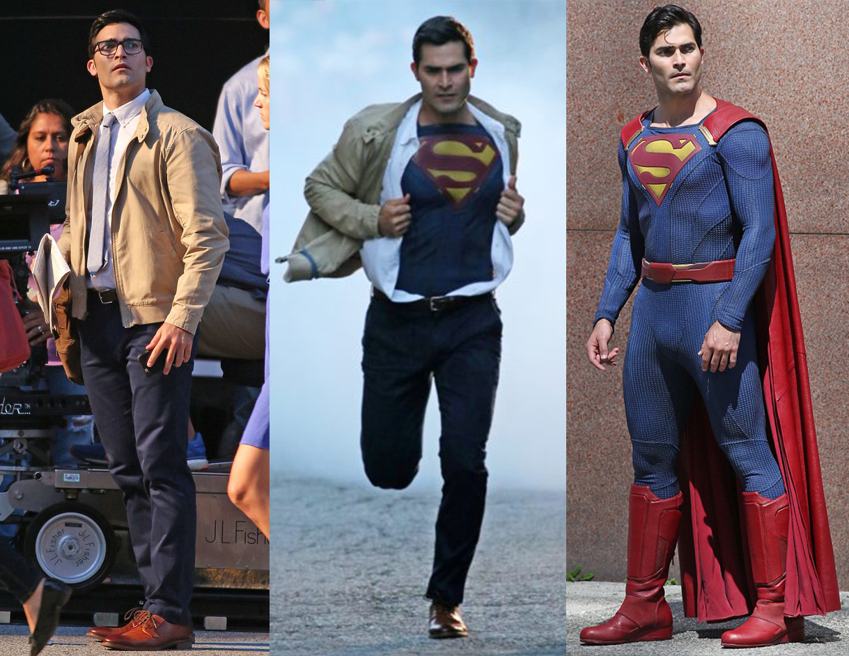 Tyler Hoechlin as Clark Kent/Superman (Photo credit: AKM-GSI) .