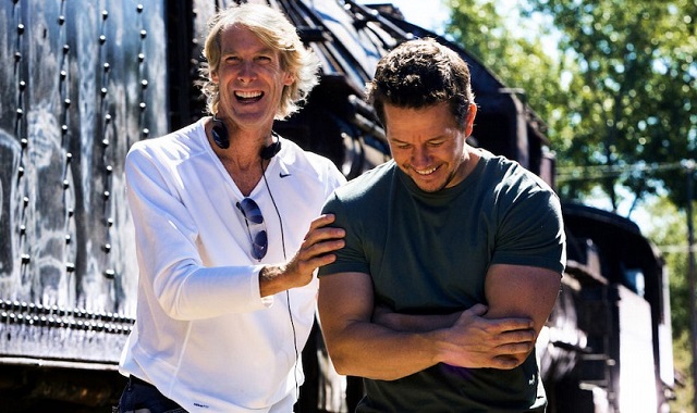 Michael Bay and Mark Wahlberg (Paramount)