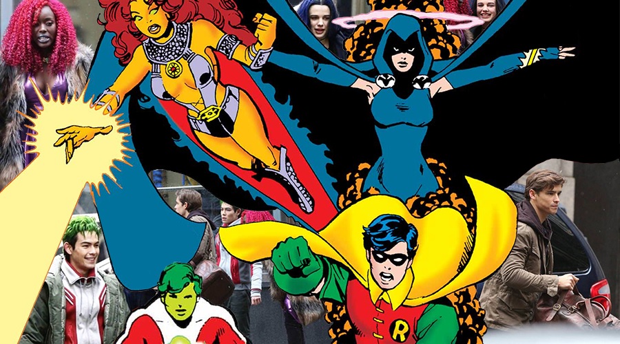 New Titans set photos offer our first look at Beast Boy, Raven and Starfire!