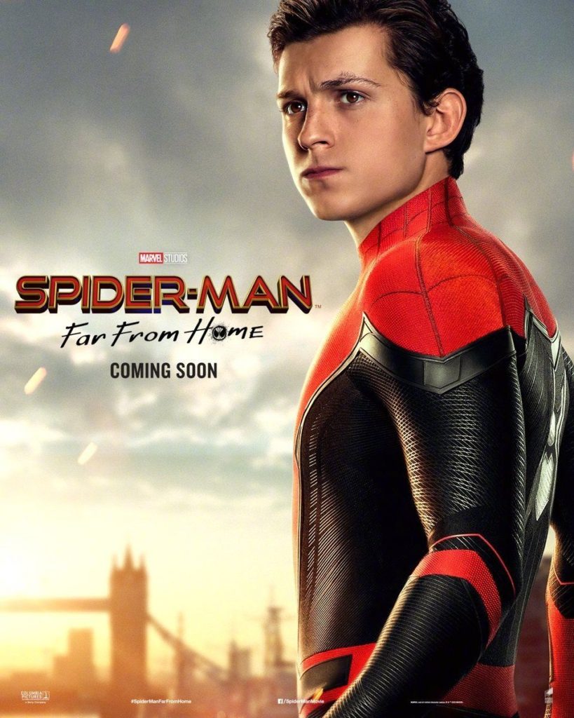 Character poster for Tom Holland's Spider-Man