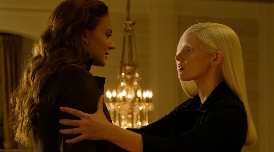 Sophie Turner and Jessica Chastain in Dark Phoenix