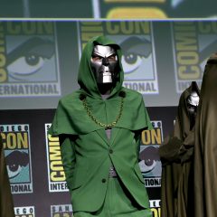 Robert Downey Jr. on stage as Doctor Doom at San Diego Comic Con 2024 - Marvel Studios