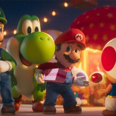 Luigi, Yoshi, Mario and Toad in The Super Mario Galaxy Movie.