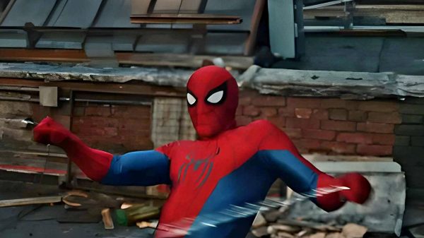 Tom Holland as Spider-Man in his new suit in Spider-Man: Brand New Day