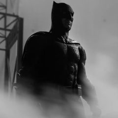 Ben Affleck as Batman behind the scenes