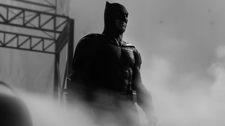 Ben Affleck as Batman behind the scenes