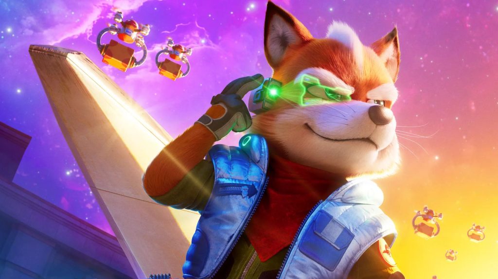 A Star Fox character poster for The Super Mario Galaxy Movie