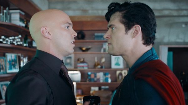 Lux Luthor and Superman facing off in Superman (2025)