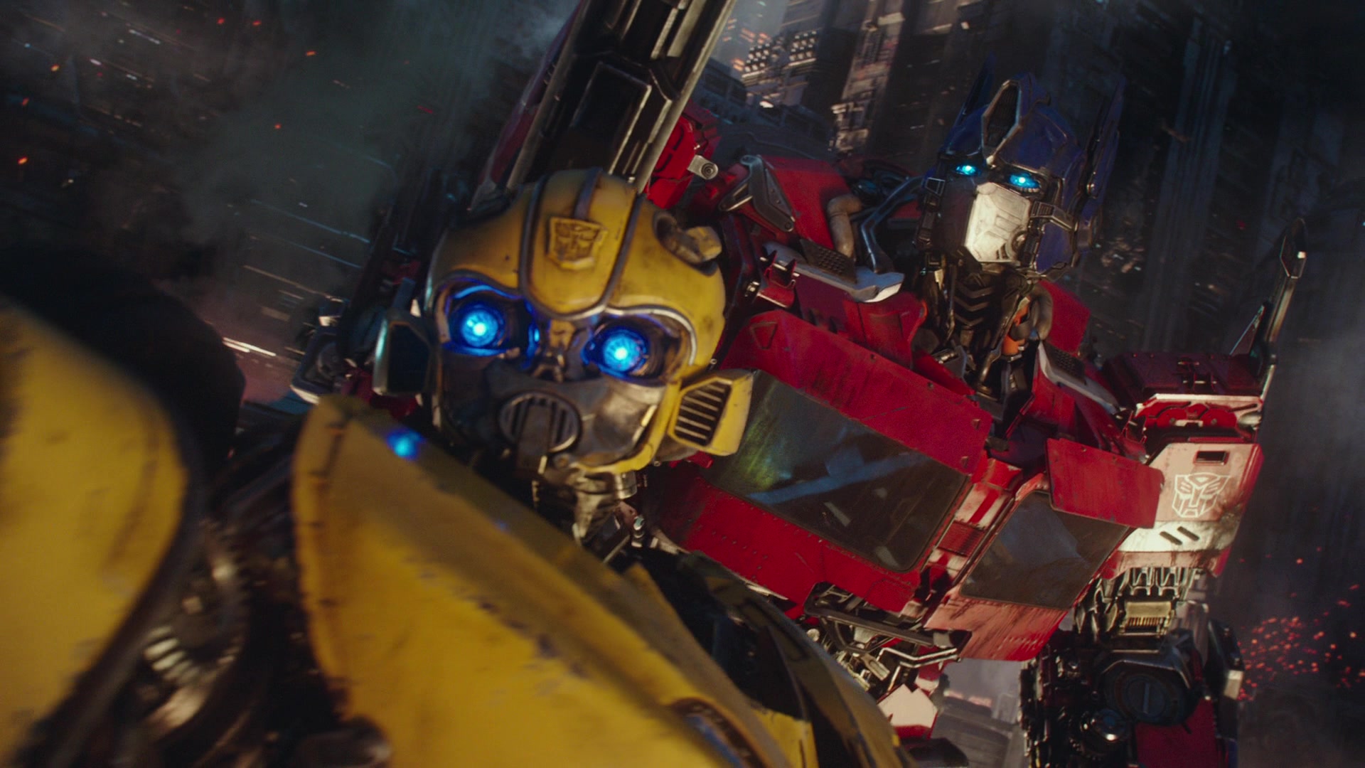 Bumblebee and Optimus Prime in Bumblebee