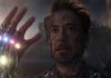 Tony Stark with the gauntlet in Avengers: Endgame